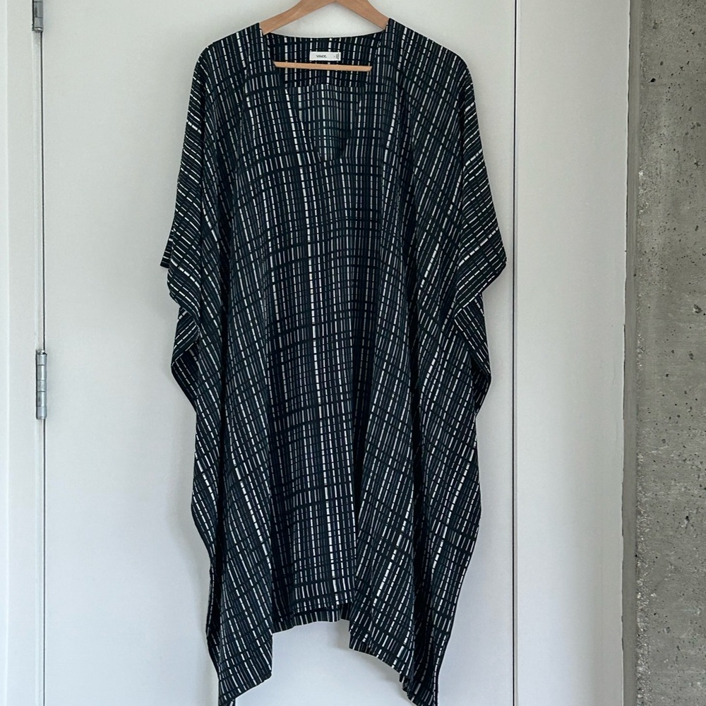 Vince Monochrome Plaid Garment